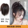 Peluca de cabeza de bola nido de pollo anillo para el cabello despeinado sentido de atmósfera cabeza de bola moño peluca anillo para el cabello recogido natural flor para el cabello soporte