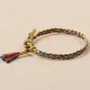 Pulseras Coloridas Tejidas a Mano para el Festival del Bote del Dragón para Hombres y Mujeres, Accesorios de Borla Trenzada, Regalos de Cuerda Tejida a Mano