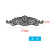 Aço Inoxidável 304 Acessórios para Portão de Coluna Romana Decoração de Grade de Portão de Pátio Europeu Flor Estampada Ouro Titânio Sempre Verde