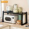 Prateleira de Cozinha Prateleira de Armazenamento de Bancada Prateleira para Micro-ondas Prateleira de Armazenamento de Mesa Suporte Multifuncional para Panela de Arroz Forno