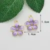 Fabricante de Acessórios de Joias em Estilo Floral, Atacado de Joias DIY Feitas à Mão de Liga, Acessórios de Joias DIY com Gotejamento de Óleo Transfronteiriço