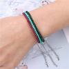 Amazon venda quente transfronteiriça pulseira de contas lapidadas de pedra natural 4mm pulseira simples para mulheres versátil de contas finas pulseira para namoradas