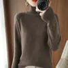 Suéter de Punto de Cuello Alto Nuevo para Mujer, Otoño/Invierno 2026, Grueso, Manga Larga Raglán, Holgado, Jersey