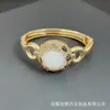 Pulseira de Cristal com Diamantes Inteiros de Luxo Leve Personalidade de Nicho Francês Pulseira com Pedras Brutas Incrustadas de Diamantes Inteiros Venda Direta de Recursos Transfronteiriços da Moda