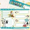 Caderno Fofo para Colorir Snoopy História da Comida Capa de Couro A5 Diário de Desenho de Alto Valor para Estudante
