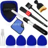 Ferramenta de Limpeza de Para-brisa Kit de Limpeza de Janela Interna de Carro com Cabo Extensível e Almofada de Microfibra Transfronteiriço