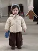 Roupas Infantis Meninas Estilo Doce Jaqueta Acolchoada de Algodão Inverno Nova Jaqueta Acolchoada Floral Infantil Roupa para Bebê Menina Top Quente Espesso
