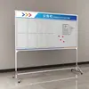 Quadro Branco de Gestão de Produção de Oficina de Fábrica Painel de Exibição de Liga de Alumínio Suporte Móvel Painel Publicitário Painel de Exibição de Gestão de Armazém