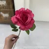 Nova Rosa do Sol de Ramo Único Rosa Diamante Rosa Único Rosa Cacheada Vermelha Casamento Flor Artificial Atacado