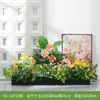 Maceteros con Flores Artificiales y Plantas Verdes, Combinaciones de Flores y Plantas Falsas, Maceteros Decorativos para Separación y Ocultación, Arte Floral Paisajístico
