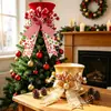 Decorações de Festival de Natal e Ano Novo Ponteira de Árvore de Natal Arranjo de Cena de Natal Laço Vermelho Adereços de Fotografia