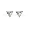 Brincos Triangulares Quadrados Estrela em Liga de Titânio F136 Esculpidos Estéreo Brincos Piercing de Titânio G23 Unhas de Osso da Orelha