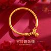 Pulsera Cadena de Campana de Palacio Antiguo Estilo Antiguo Chapado en Oro Arena Vietnamita Pulsera de Campana de Palacio Antiguo de Herencia Venta al por Mayor para Mujeres