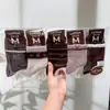 Meias Novas de Outono e Inverno Mian Kao para Mulheres Meia-Calça Meio da Panturrilha Meias de Desenho Animado para Mulheres Estilo Japonês Estilo College Estilo Coreano Meias de Algodão para Estudantes