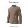 Camiseta básica de rayas con cuello medio para niños, primavera y otoño, camiseta de manga larga elástica para niños y niñas, capa interior suave para niños mayores