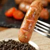 Salsicha Grelhada em Pedra Vulcânica com Pele Crocante e Carne Suculenta, Salsicha de Carne Autêntica para Café da Manhã, Salsicha Grelhada Estilo Taiwanês, Ingredientes para Churrasco e Hot Pot