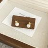 Nuevos pendientes de mariposa con perlas de pianpian, diseño de nicho, modernos y sencillos, con broche de plata que combina con todo, ligeros y elegantes.