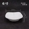 Plato para comida rápida de melamina Plato cuadrado pequeño chino Plato con forma de imitación de porcelana A5 Plato blanco para snacks 7812