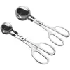 Molde para Albóndigas de Acero Inoxidable Herramienta de Cocina para Hacer Albóndigas, Bolas de Arroz, Bolas de Pescado y Empanadillas, Herramienta Doméstica Portátil