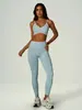 Conjunto de esportes teevoo transfronteiriço sem costura para atividades ao ar livre com blocos de cor, sutiã esportivo, shorts, calça longa, conjunto de yoga, roupas de fitness, roupas de yoga