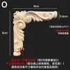 Talla en madera de Dongyang aplique de madera maciza esquina de puerta de gabinete flor celosía estilo europeo pared de fondo pieza de flor de madera adorno diagonal en stock para bodas