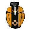 Em estoque primavera novo suéter criativo série Naruto estampado suéter fino com capuz AliExpress vestuário masculino atacado