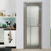 Puerta de Baño Estrecha Mediana 35x48 Puerta de Inodoro Puerta Batiente Puerta de Vidrio Aleación de Aluminio Puerta de Baño Personalizada al por Mayor