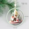 Decoraciones Navideñas de Madera Decoración para el Hogar en Fiestas Artesanías de Madera Hueca Adornos Colgantes Colgantes para Árbol de Navidad Estilo Popular