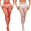 Medias sexys de malla fina europea y americana, medias de red sexys, calcetines de diamantes blancos, calcetines de pedrería, taladro completo, medio taladro