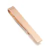 Clip de Corbata de Latón de Alta Calidad con Logo Láser para Hombre de Negocios Plata Clip de Corbata Casual Simple Dorado