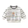 Sudadera Infantil Estilo Primavera y Otoño Chaqueta Niños Niñas Manga Larga Camiseta Rayada Ropa Interior para Bebé Top para Bebés Niñas