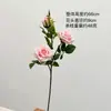 Con cabeza Yang 3 flor artificial rosa París flor falsa arreglo floral de boda modelo de habitación rosa suave lasaña