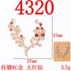 Estilo antiguo artístico elegante diamante flor rama hoja aleación accesorios joyería ropa Ming Han accesorios para el cabello corona para el cabello accesorios suministro directo