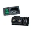 Tomada para Aparelhos Certificada CCC Classe II Ac-03A Tomada de Alimentação AC de Alta Corrente 10A com Interruptor de Luz Dois em Um