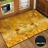 Felpudo de Buena Fortuna para Entrada Interior, Alfombra Resistente a la Suciedad y Absorbente de Polvo, Fácil de Limpiar, Alfombra Decorativa para Pasillo y Sala de Estar, Alfombra Absorbente de Agua