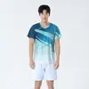 Nuevos Uniformes de Bádminton Conjuntos para Hombre y Mujer Manga Corta Ropa Deportiva Uniformes de Entrenamiento Competición Equipo Verano Secado Rápido Tenis de Mesa Bádminton Uniformes Personalizados