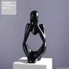 Popular Transfronteriza Nórdica Moderna Minimalista Figura Abstracta Arte Escultura de Arenisca Creativa Decoración para el Hogar Sala de Estar Hotel