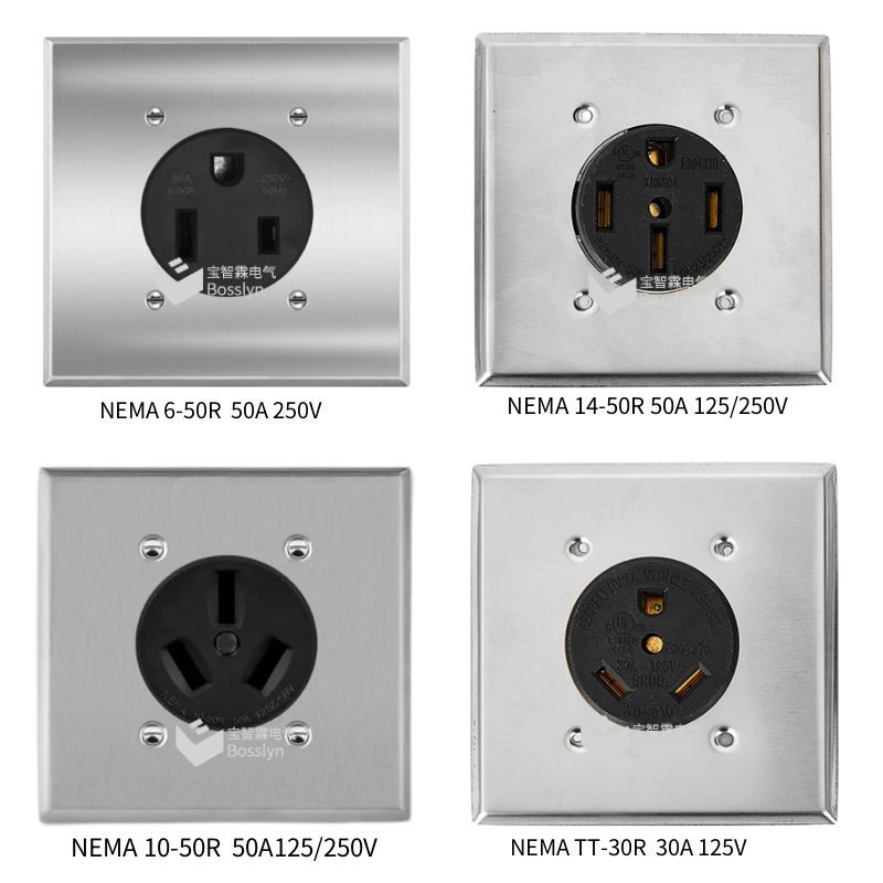 NEMA 6-50  10-50  14-50  TT-30