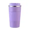 Taza de Café Térmica de Acero Inoxidable 304 Transfronteriza con Cubierta de Cuero, Portátil al Vacío que Conserva el Frío para Deportes al Aire Libre y Montaje en Coche