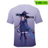 Estampa de Anime Dawn of the Witch 2022 Nova Camiseta Casual de Manga Curta com Gola Redonda Estampa de Anime Esportivo