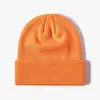 Chapéu Flip Moda Minimalista Europeu e Americano Atacado Estudante Joker Camada Dupla Quente Frio Chapéu de Lã Masculino Chapéu de Tricô Feminino