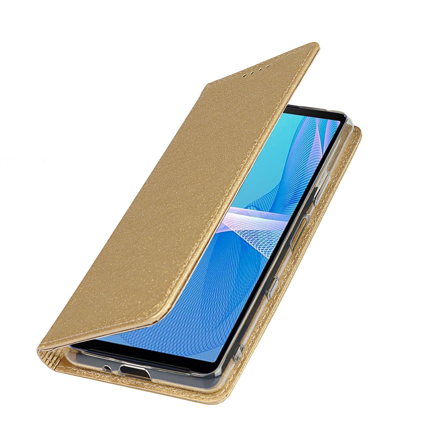 索尼 Xperia 10 III 挂绳蚕丝纹皮套