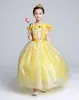 Vestido eluo de la princesa Aurora de Halloween de Frozen, disfraz de actuación de la princesa Bella de La Bella y la Bestia