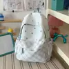 Mochila Feminina 2026 Novo Estilo Estrela Xadrez Estampada Tendência Leve Estudante Versátil Trabalho Campus Bolsa de Duas Alças