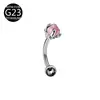 Nuevo Anillo para Ceja Banana de Titanio G23 de Amazon, Stud para Ceja, Bolas de Garra de Dragón, Joyería para Piercing de Aleación de Titanio F136 Anillo para Ceja