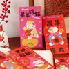 Sobres Rojos de Año Nuevo 2027 para Saludos de Año Nuevo y Regalos, Ovejas Lindas de Dibujos Animados, Sobres Creativos Lishi, Tamaño Grande, Universal