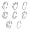 Anillo de pie de acero inoxidable para playa transfronterizo europeo y americano, anillo de pie ajustable, traje para uso en dedos del pie con anillo abierto de verano para mujer