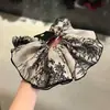Nuevo Scrunchie Floral de Tinta Estilo Chino Versátil para Moño de Niña Goma para el Cabello Popular Cola de Caballo Cuerda Elegante para el Cabello