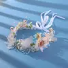 2023 Nueva Guirnalda de Diadema de Cabeza de Flor Inteligente de Bosque Súper Hada Original Tocados de Boda para Novia Accesorios para el Cabello de Vestido de Novia