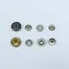 Botones de presión de cuatro partes YKK, botones simples de cobre para ropa y chaquetas, botones de presión ocultos de metal, artículo de venta caliente en stock